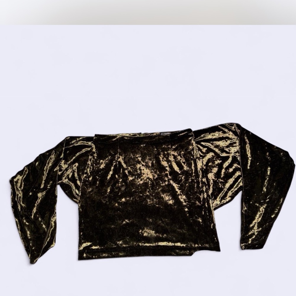 Missguided Velvet Long Sleeve Top